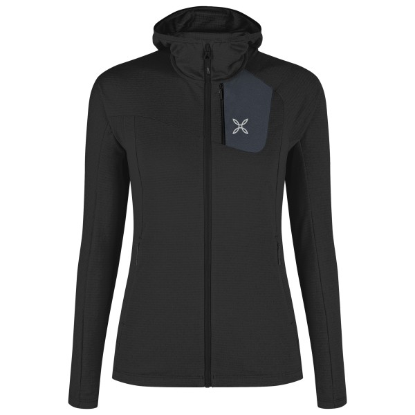 Montura - Women's Vertigo Power Grid Hooded Maglia - Fleecejacke Gr XL schwarz von Montura