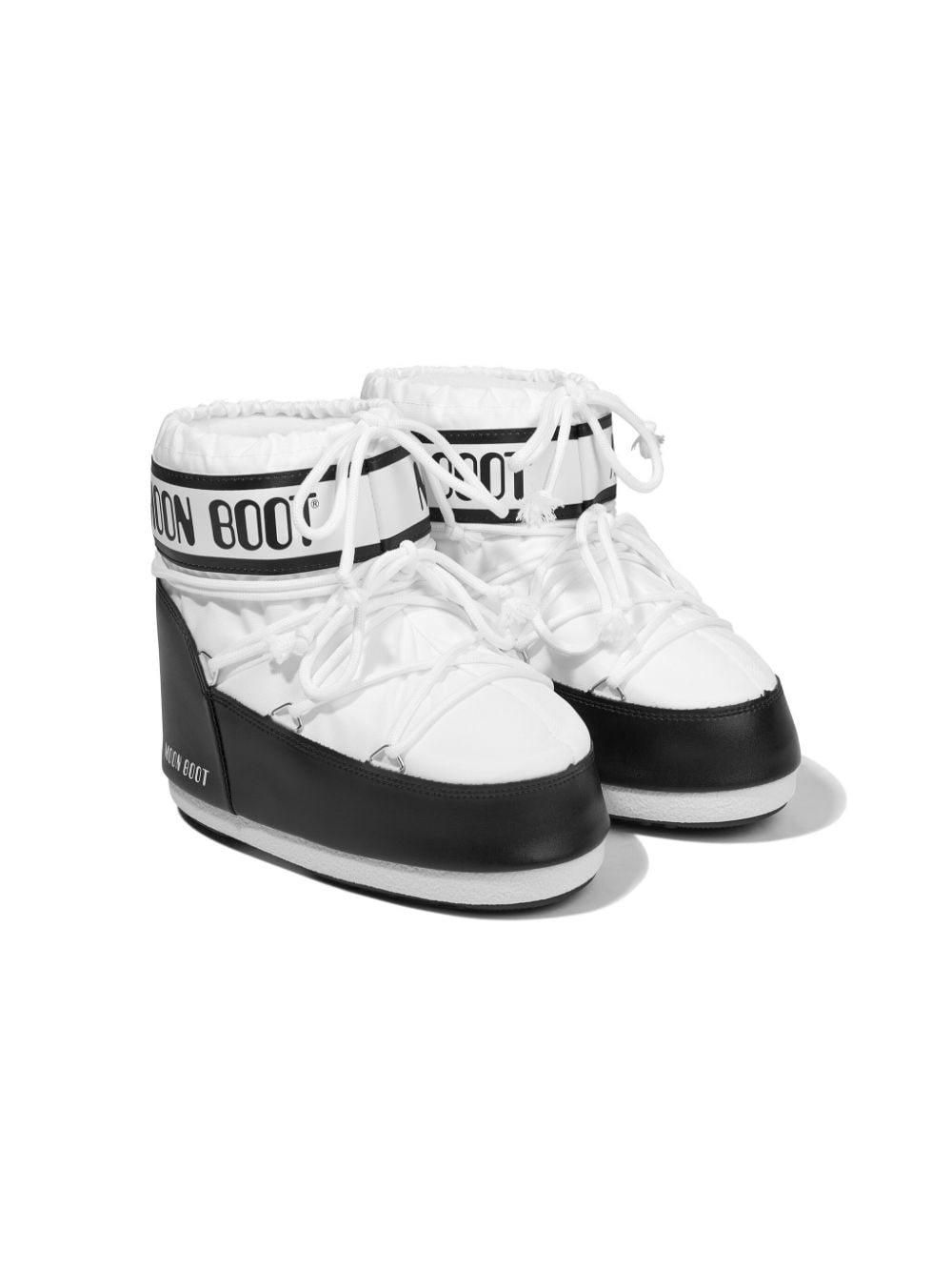 Moon Boot Kids Icon Low lace-up snow boots - White von Moon Boot Kids