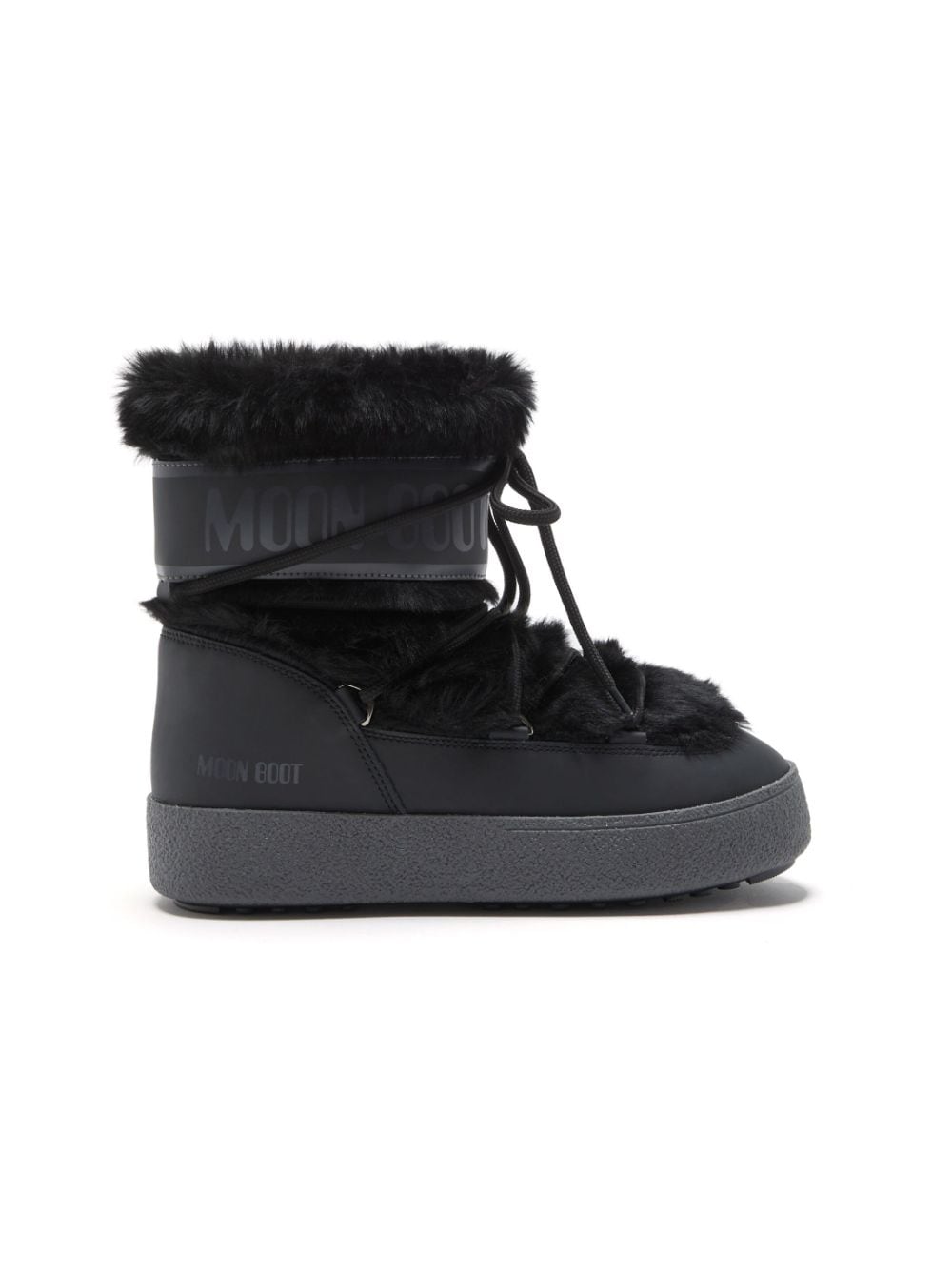 Moon Boot Kids Icon faux-fur snow boots - Black von Moon Boot Kids