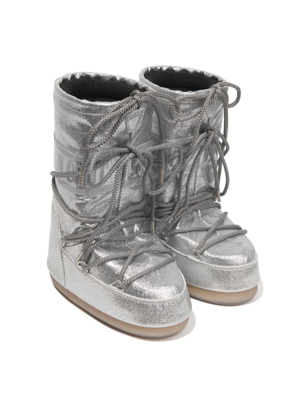 Moon Boot Kids Icon glitter boots - Silver von Moon Boot Kids