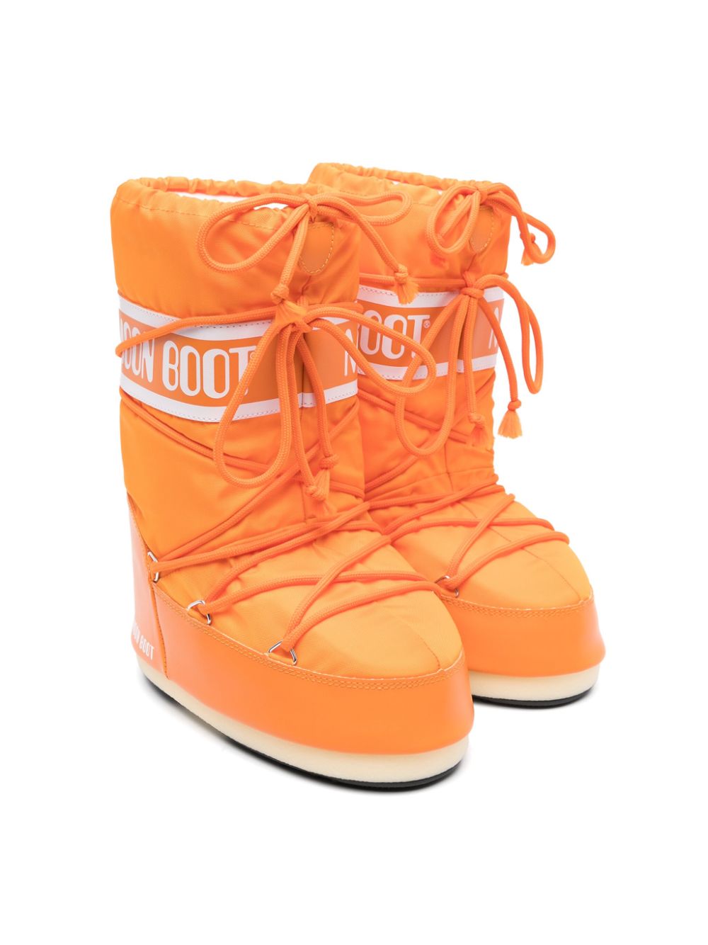 Moon Boot Kids Icon logo-strap snow boots - Orange von Moon Boot Kids