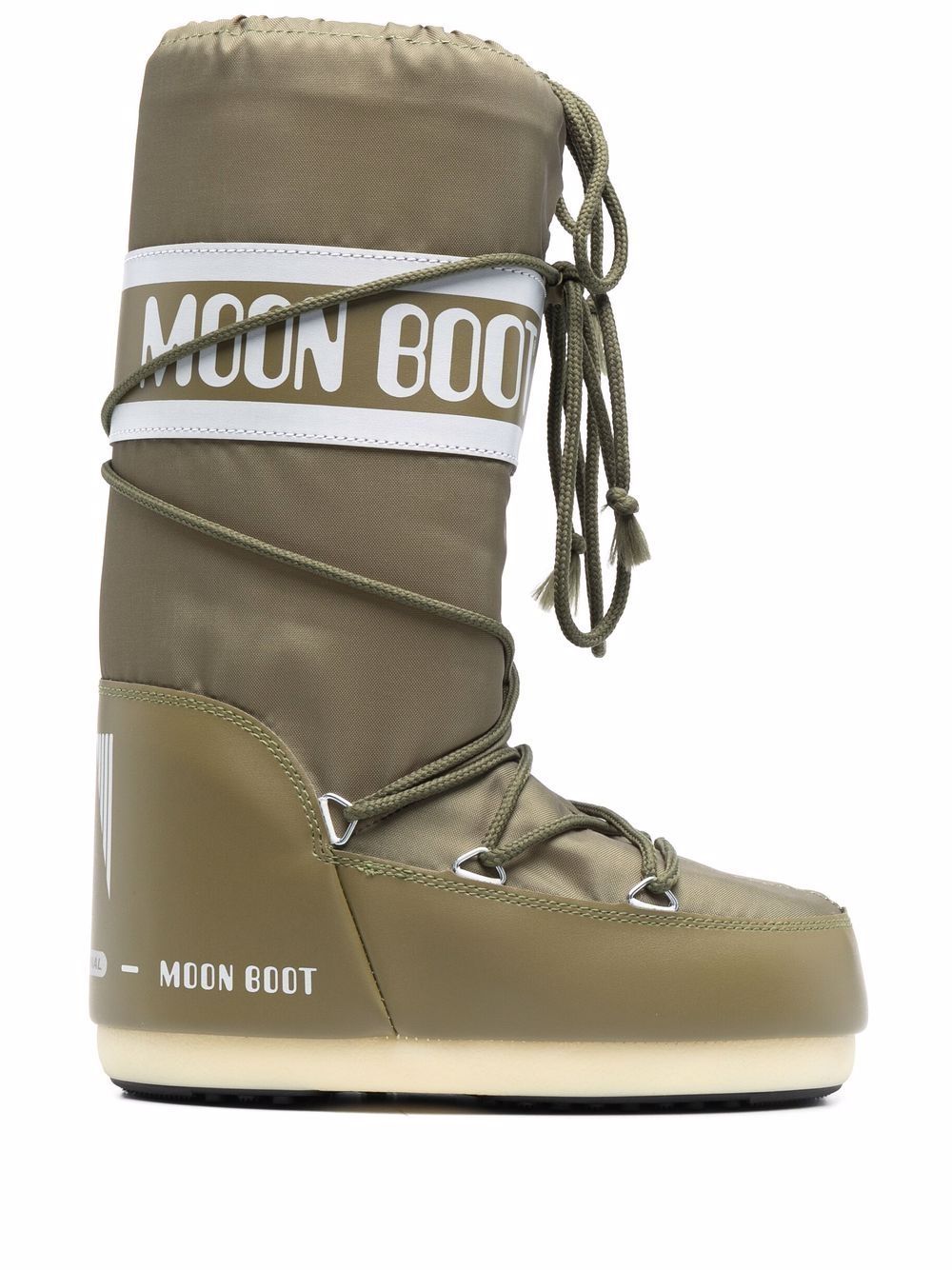 Moon Boot Kids Icon lace-up snow boots - Green von Moon Boot Kids