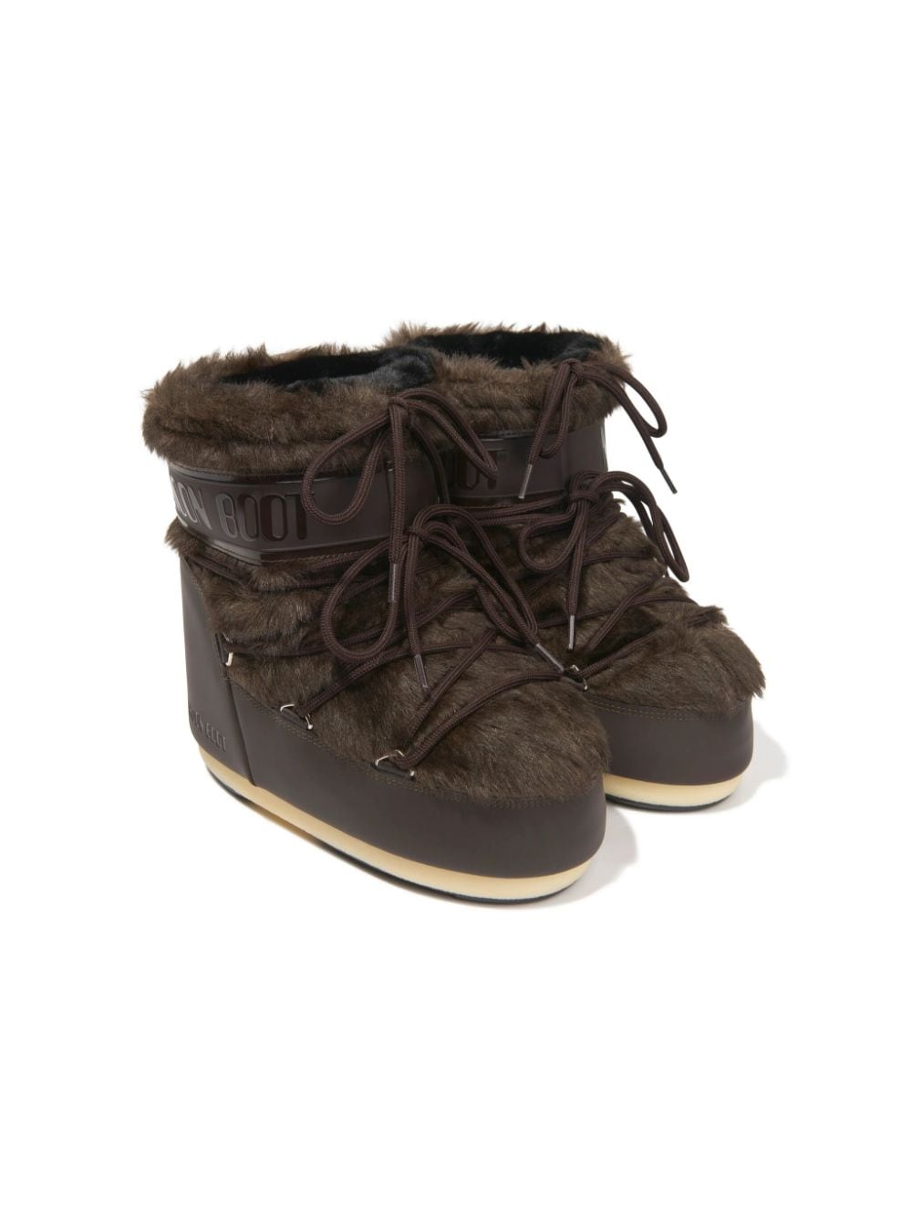 Moon Boot Kids faux-fur water-repellent boots - Brown von Moon Boot Kids