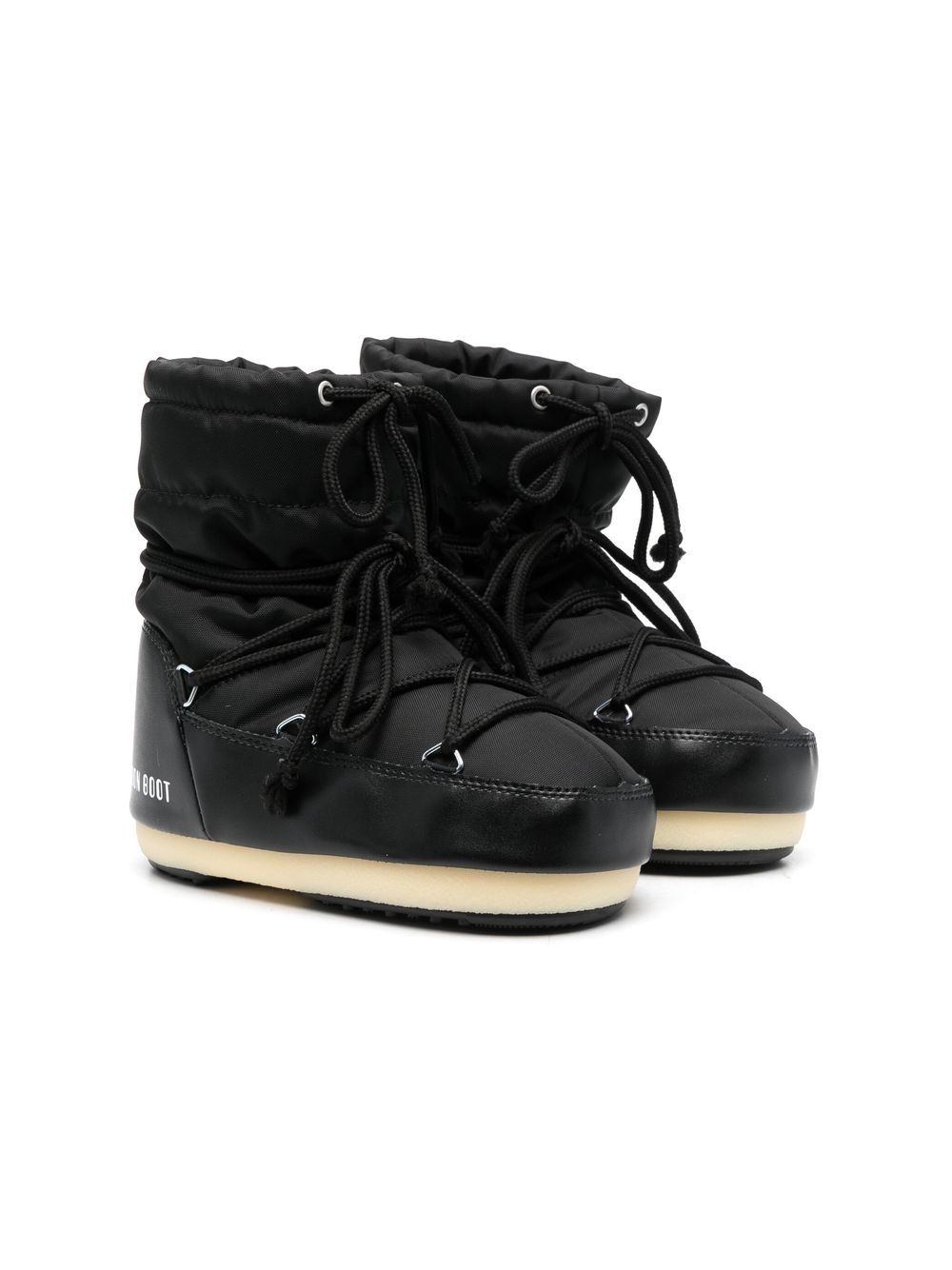 Moon Boot Kids padded lace-up ankle boots - Black von Moon Boot Kids