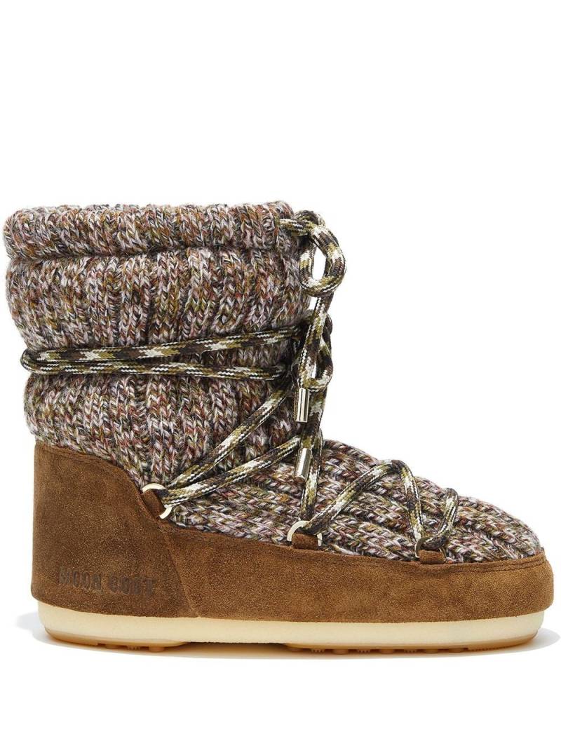 Moon Boot Icon Light wool boots - Brown von Moon Boot