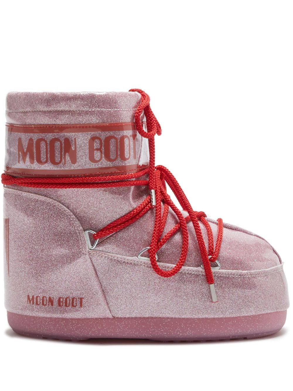 Moon Boot Icon Low Glitter boots - Pink von Moon Boot