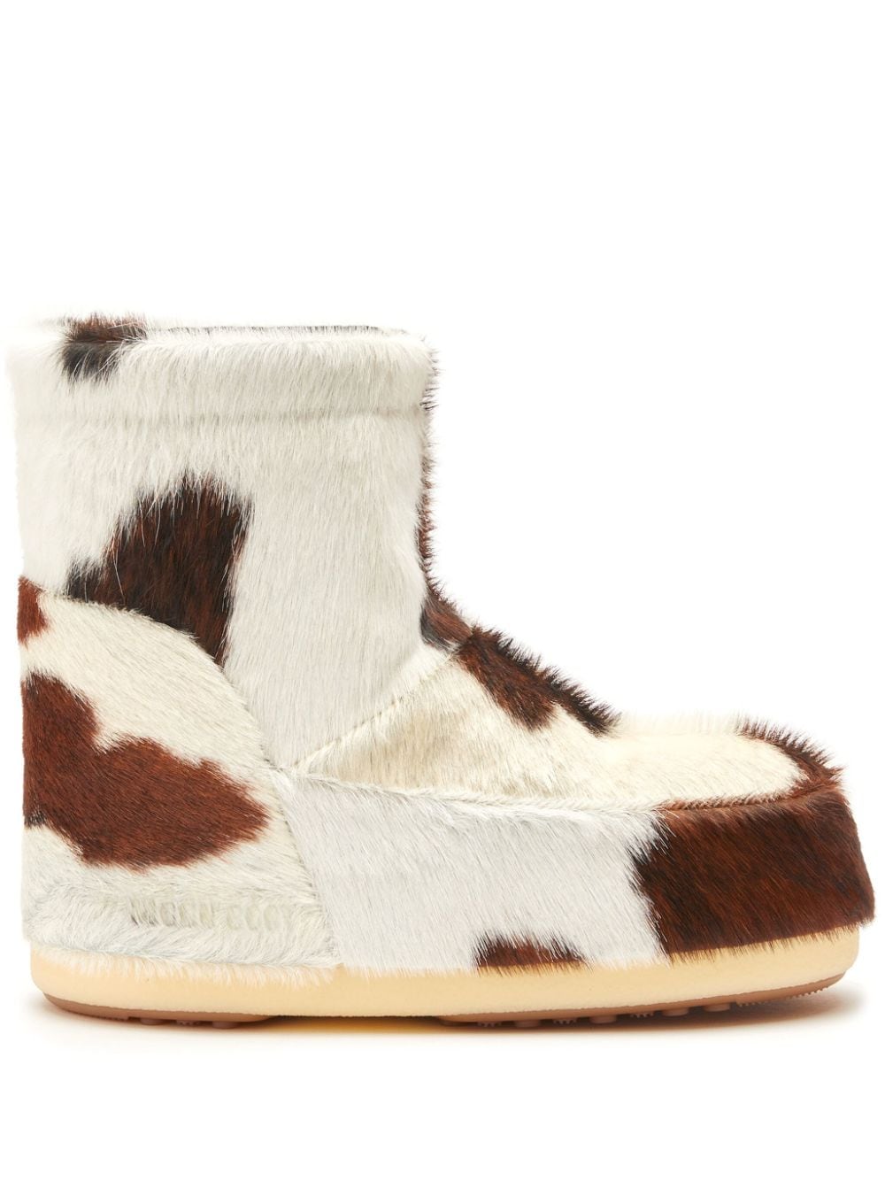 Moon Boot Icon Low cow-print boots - White von Moon Boot