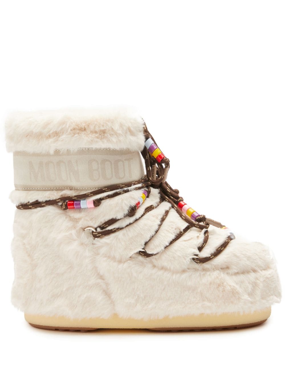 Moon Boot Icon Low faux-fur snow boots - Neutrals von Moon Boot