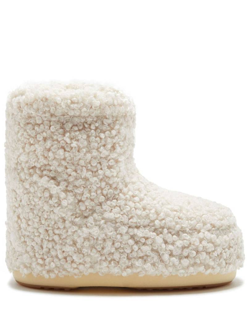 Moon Boot Icon Low faux-shearling boots - Neutrals von Moon Boot