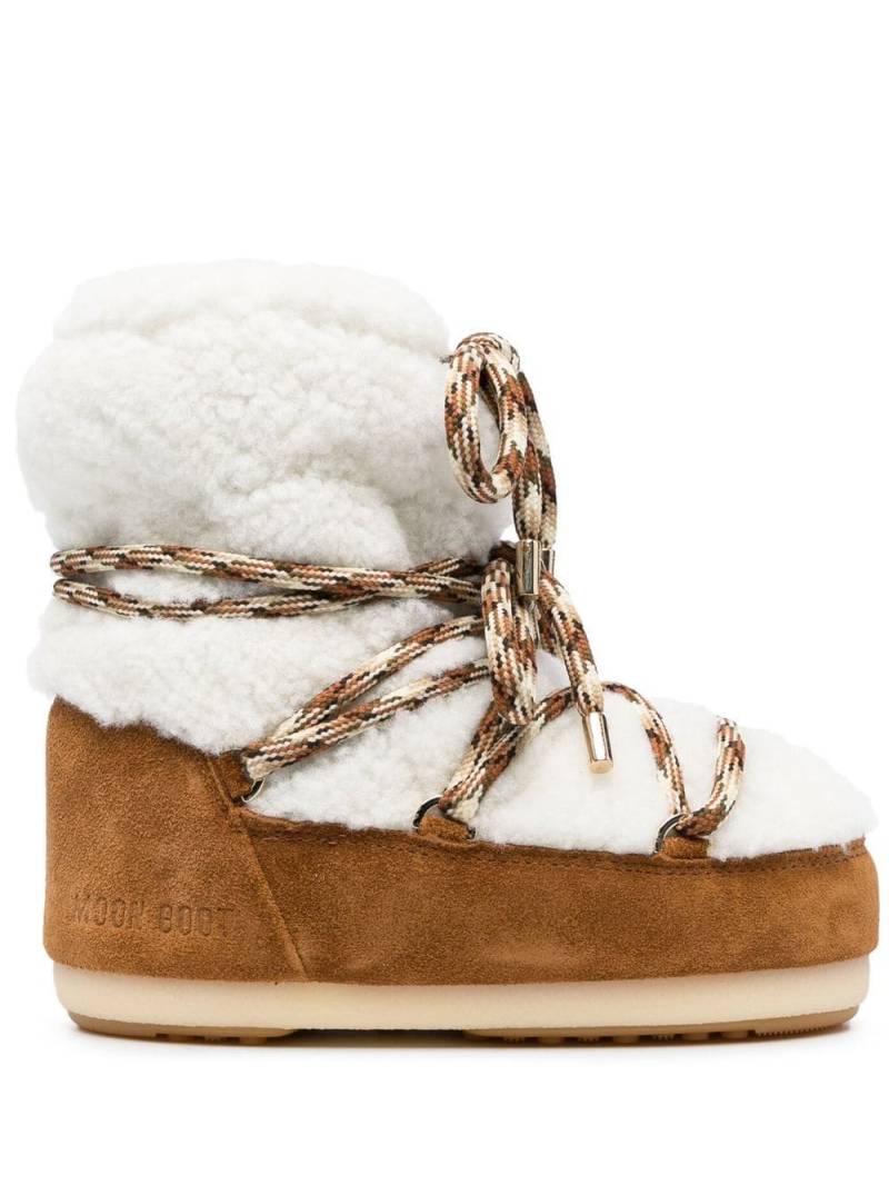 Moon Boot Icon Low shearling boots - Brown von Moon Boot