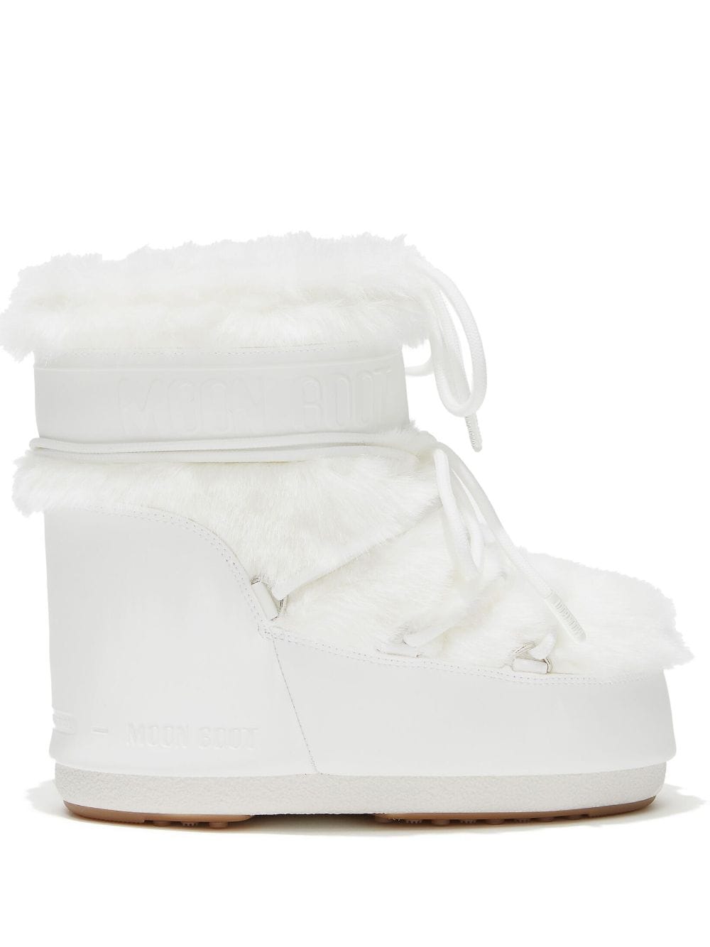 Moon Boot Icon faux-fur snow boots - White von Moon Boot