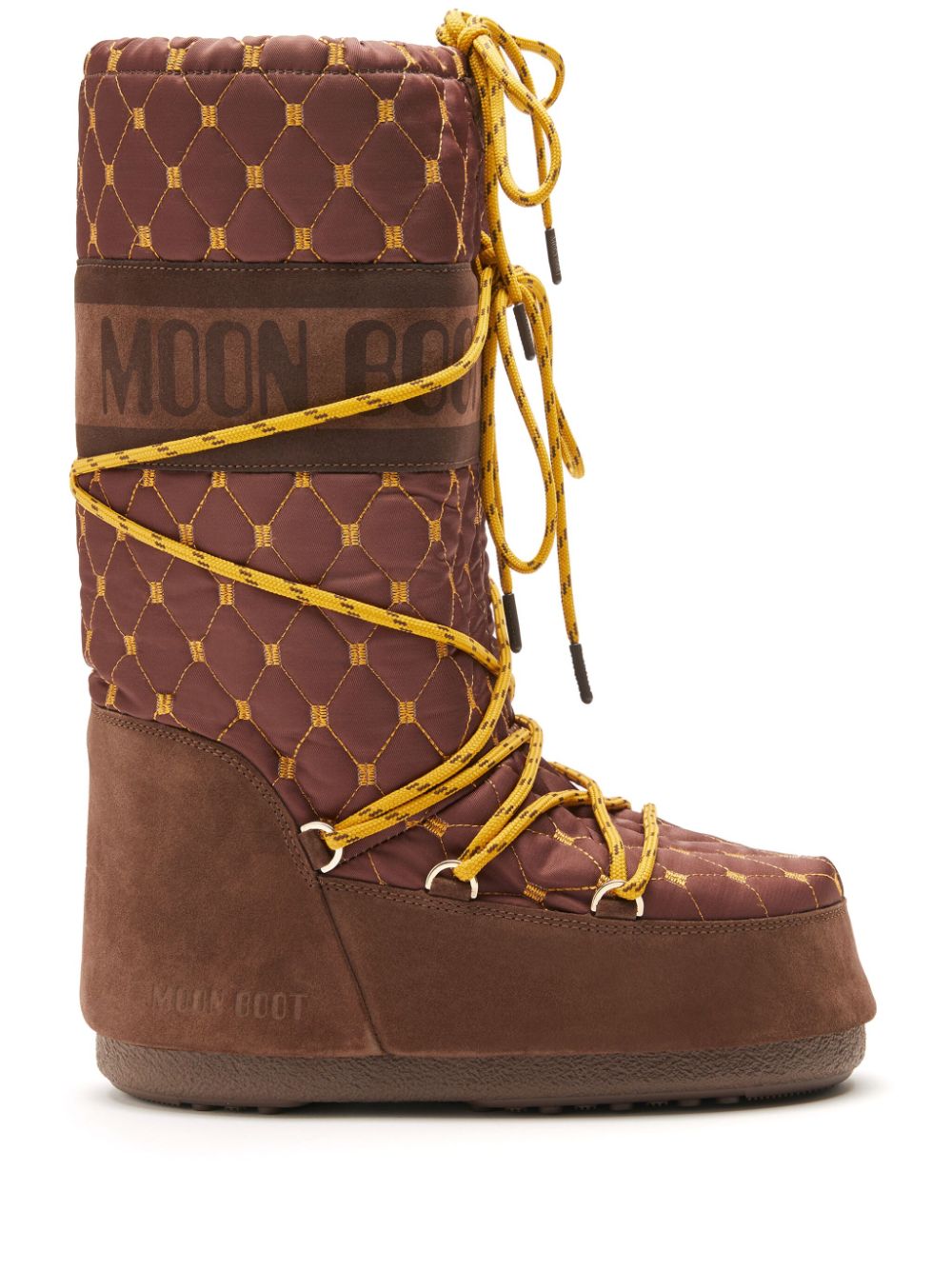 Moon Boot Icon quilted snow boots - Brown von Moon Boot