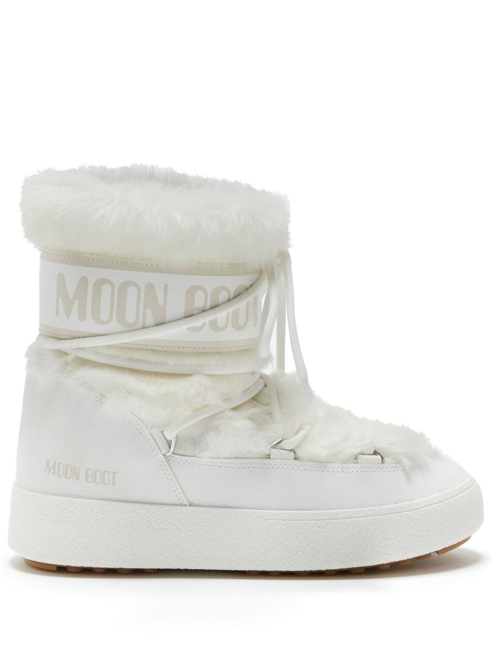 Moon Boot LTrack faux-fur padded boots - White von Moon Boot