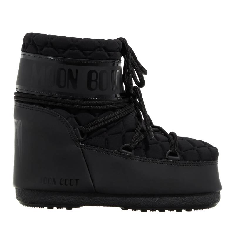 Moonboot Stiefel & Boots - Mb Icon Low Quilt - Gr. 33_35 - in Schwarz - für Damen von Moonboot