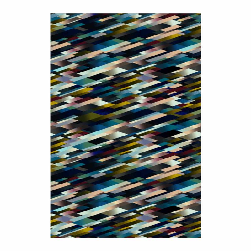 Diagonal Gradient Teppich, Farbe dark, Grösse 300 x 400 cm von Moooi Carpets
