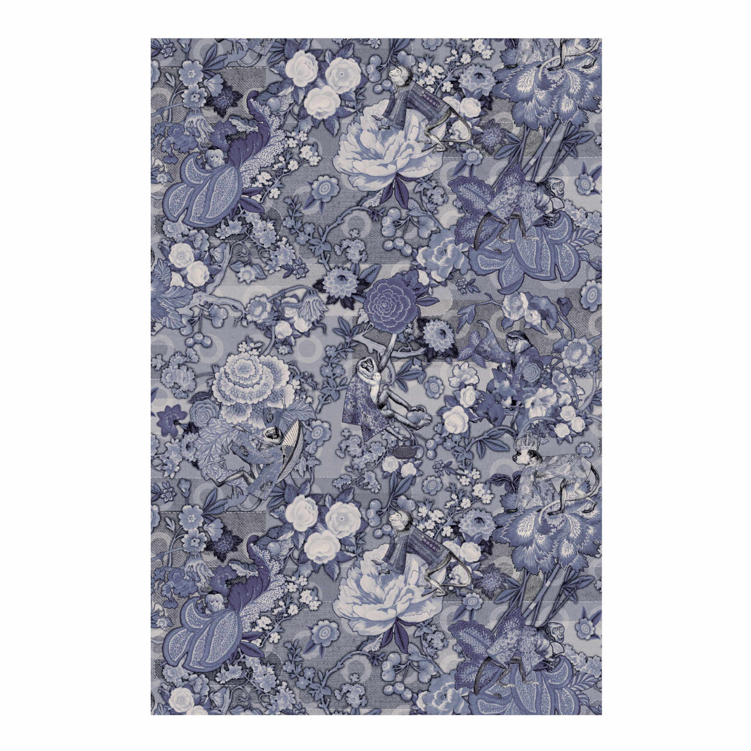 Rendezvous Tokyo Blue Teppich, Farbe ming blue, Grösse 200 x 300 cm von Moooi Carpets