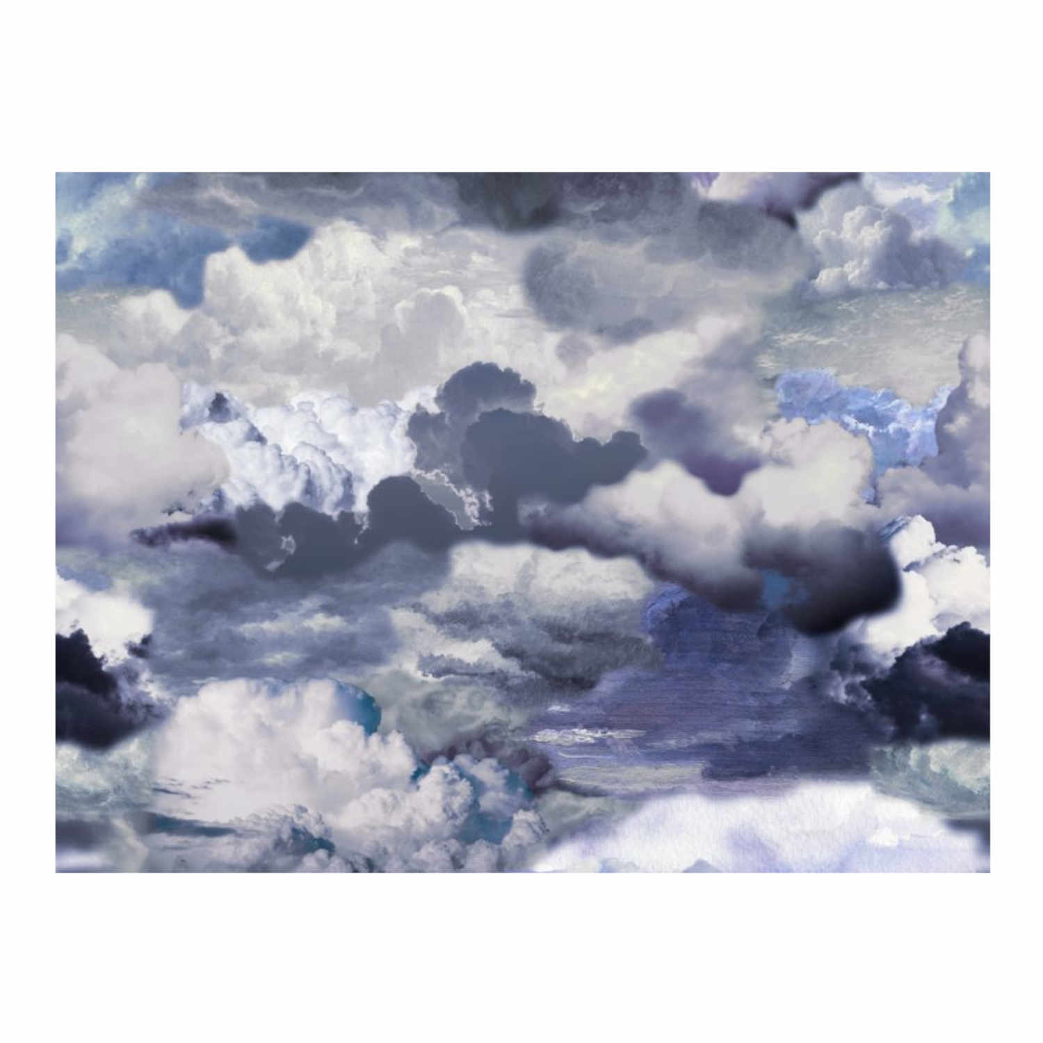 Walking on Clouds Teppich, Farbe blue, Grösse 400 x 300 cm (horizontal) von Moooi Carpets