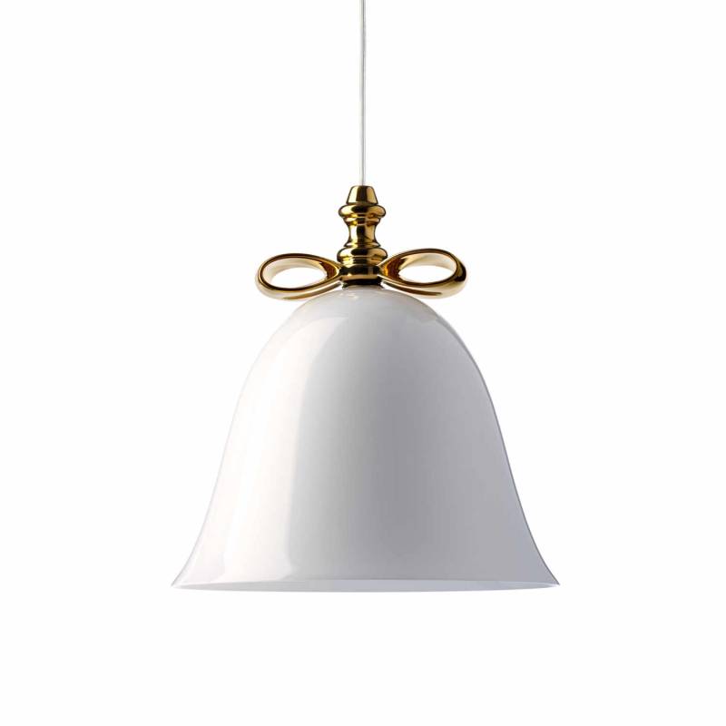 Bell Lamp Hängeleuchte, Schlaufe weiss, Lampenschirm weiss von Moooi