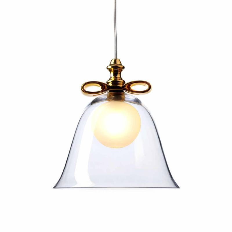 Bell Lamp S Hängeleuchte, Schlaufe weiss, Lampenschirm smoke von Moooi