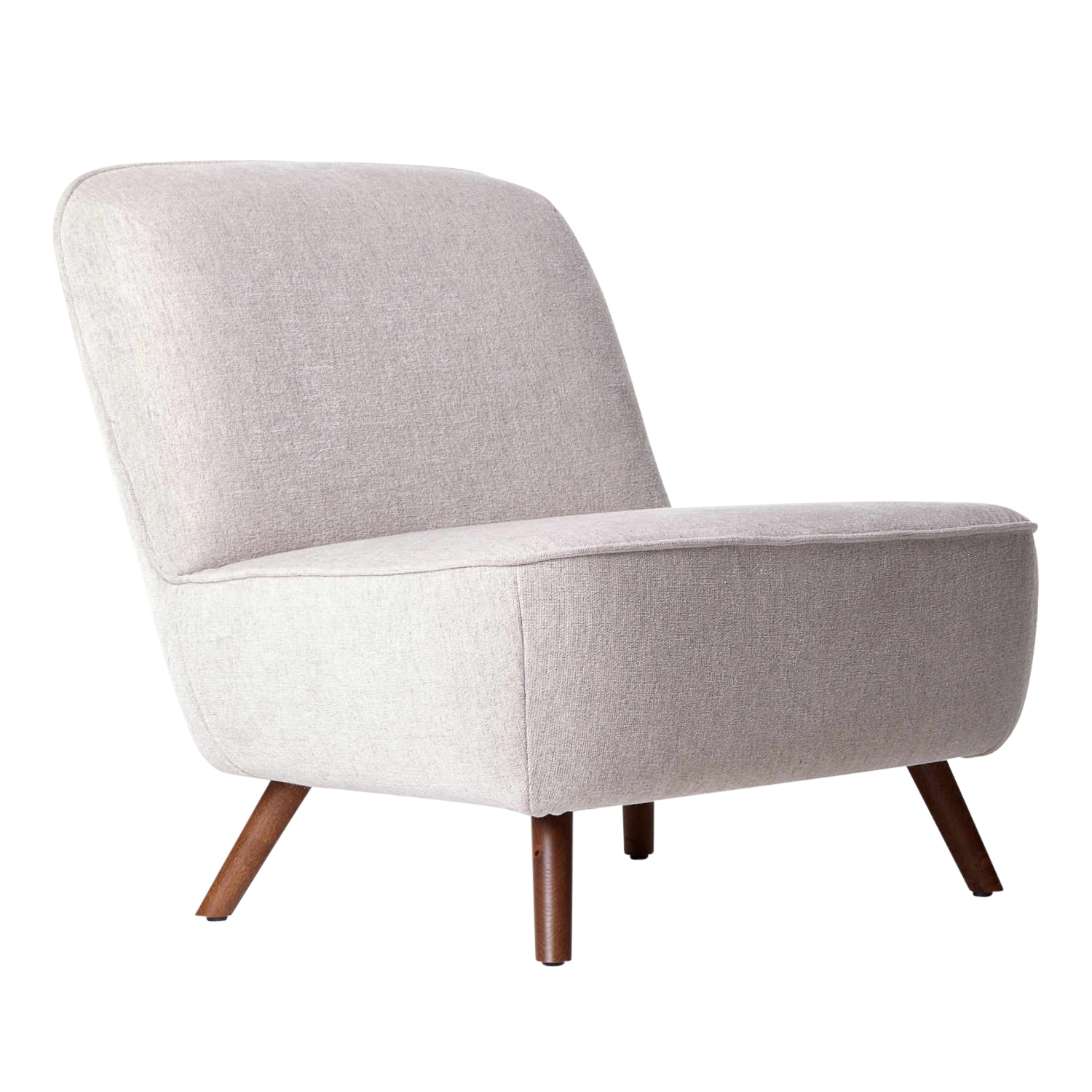 Cocktail Chair Sessel, Bezug stoff remix 0692, Untergestell wood stained white washed von Moooi