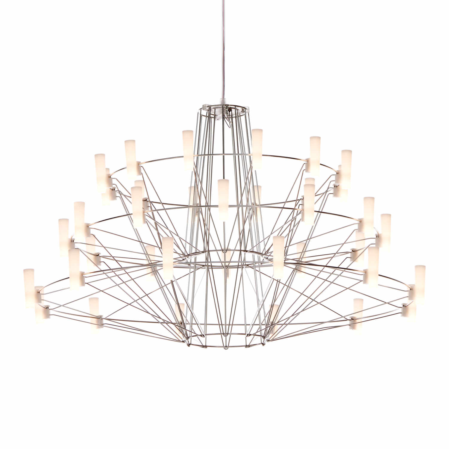 Coppélia Suspended small LED Kronleuchter, Farbe chrom Coppélia Suspended small LED Kronleuchter, Farbe chrom von Moooi