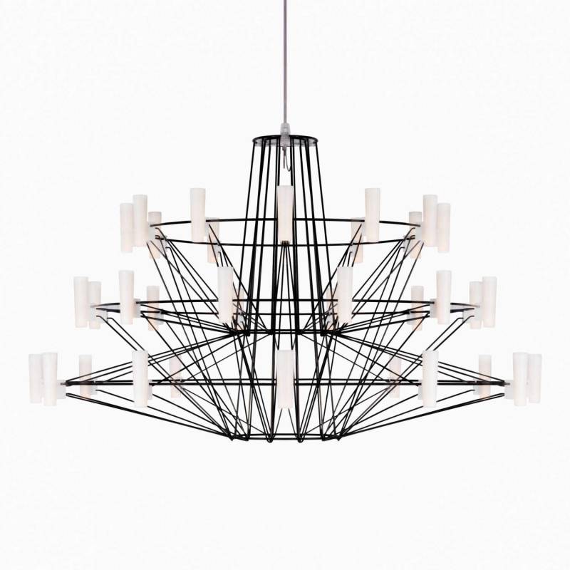 Coppélia Suspended small LED Kronleuchter, Farbe schwarz-satin von Moooi