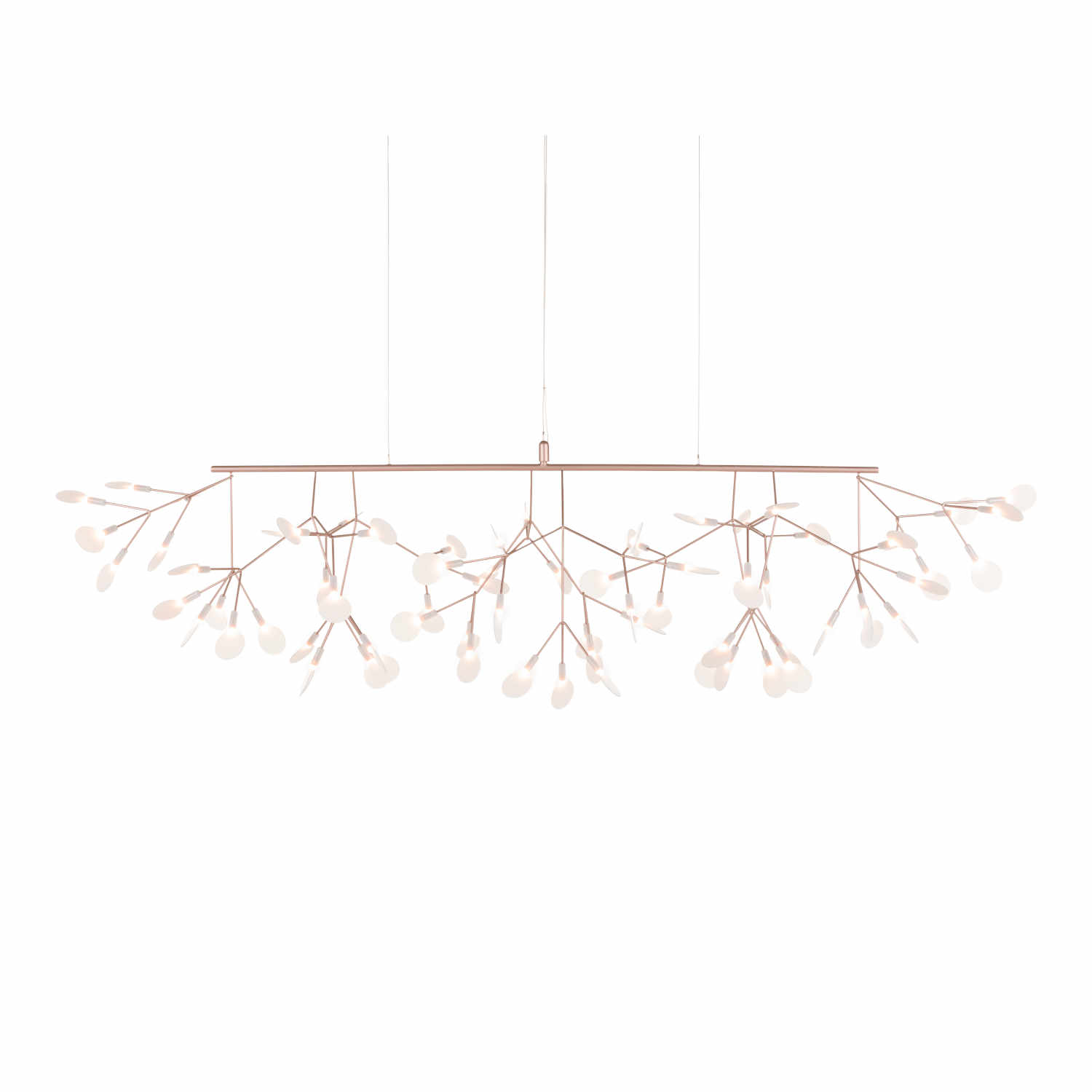 Heracleum III Linear LED Hängeleuchte, Ausführung kupfer von Moooi