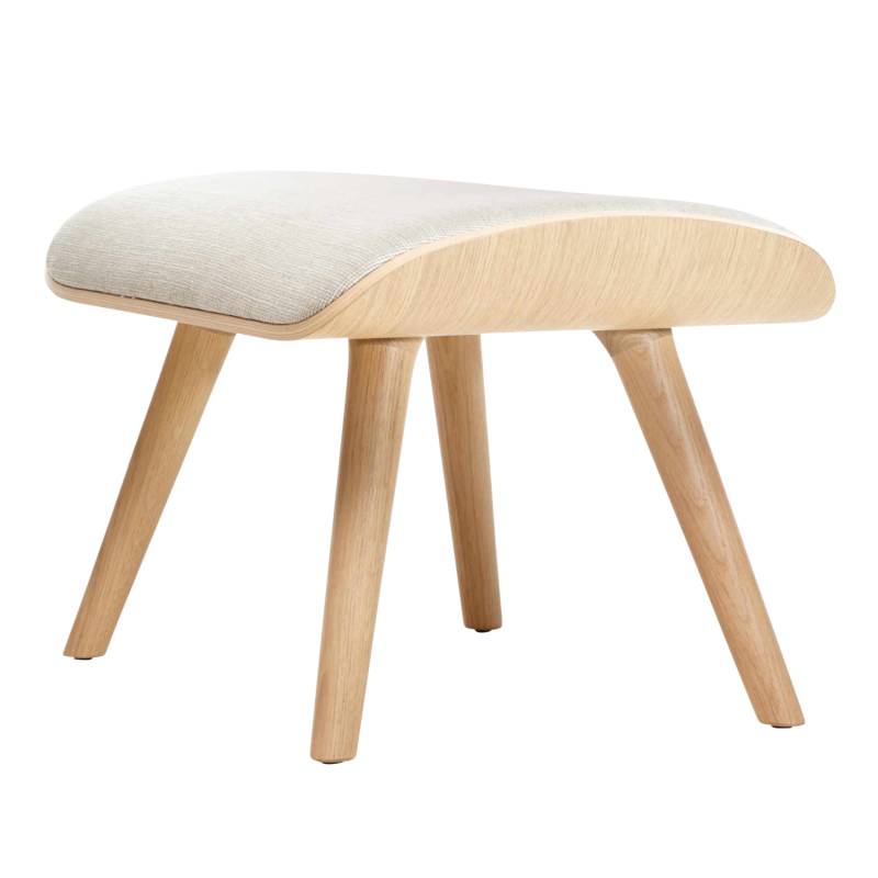 Nut Footstool Ottoman, Bezug stoff remix 0133, Untergestell cinnamon von Moooi