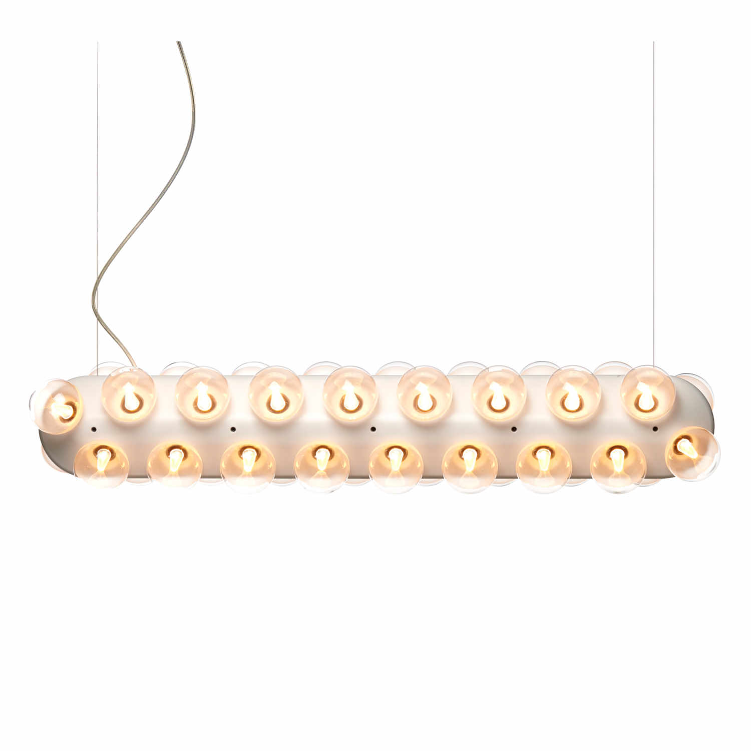 Prop Light Double LED Hängeleuchte, Ausführung horizontal, Lichtfarbe 2000 k - sehr warme, gemütliche stimmung von Moooi