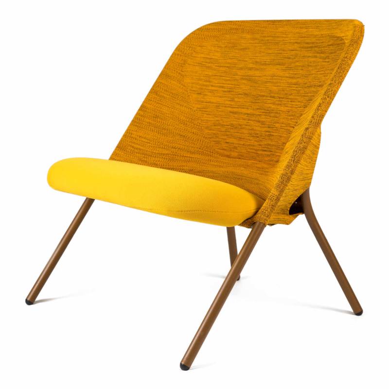 Shift Lounge Chair Klappsessel, Bezug warm ochre von Moooi