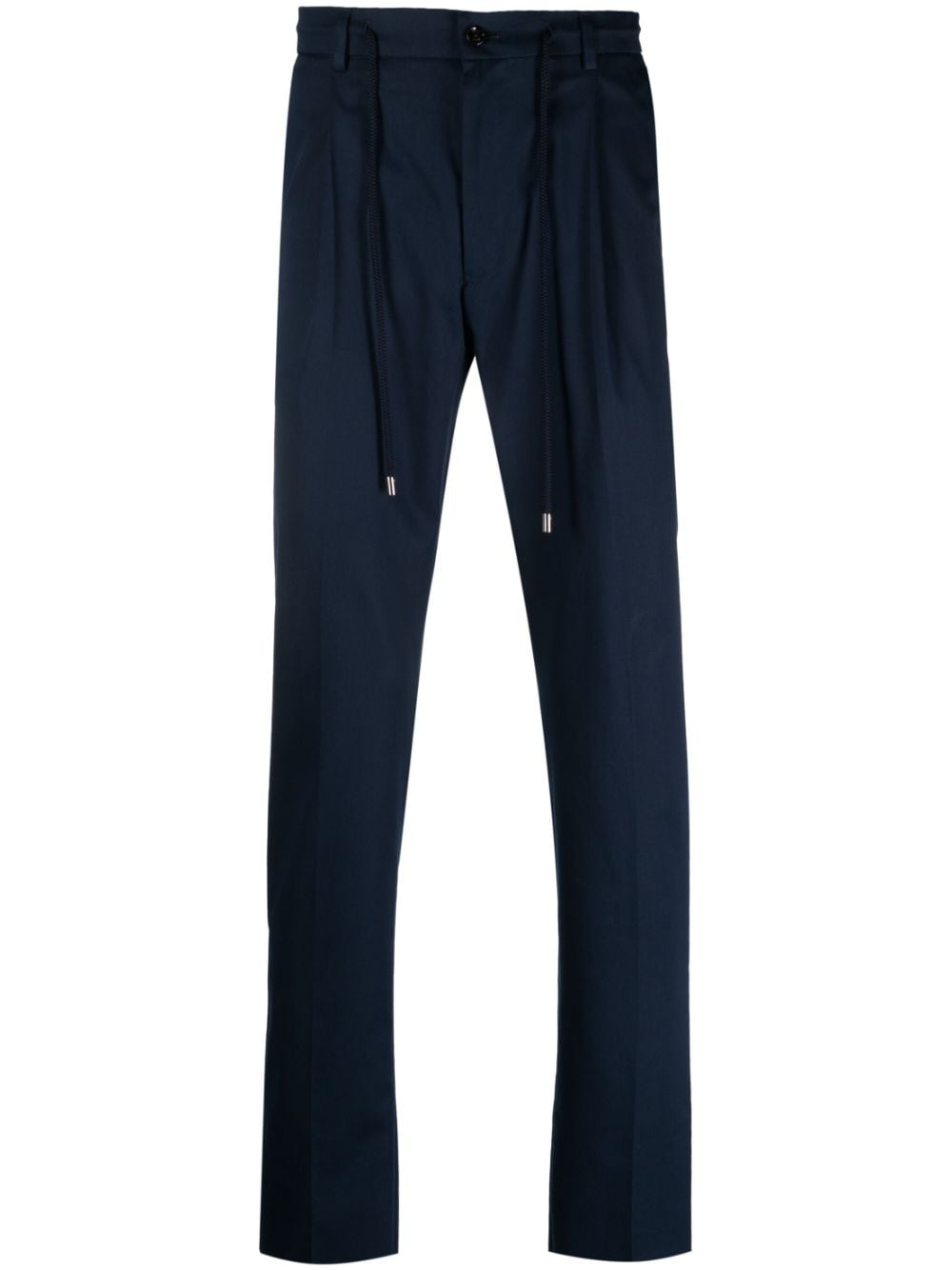 Moorer Anton-WE drawstring tapered trousers - Blue von Moorer