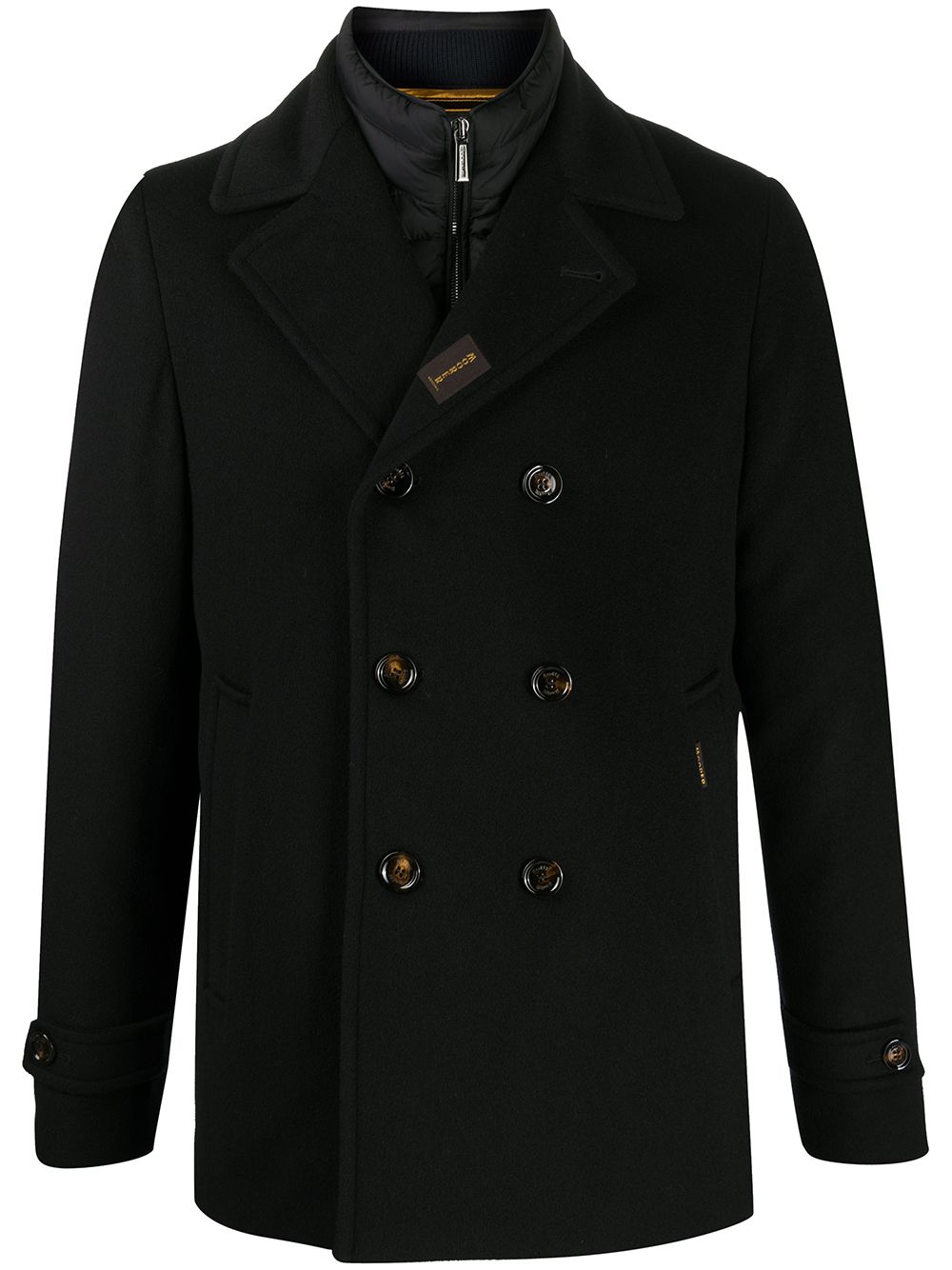 Moorer Bolgile double-breasted coat - Blue von Moorer