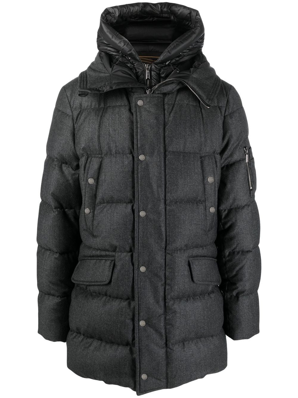 Moorer GRIMA-FF padded jacket - Grey von Moorer