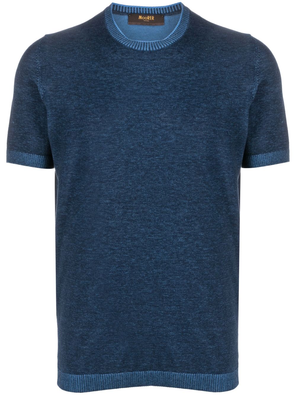 Moorer Jude-VCR cotton T-shirt - Blue von Moorer