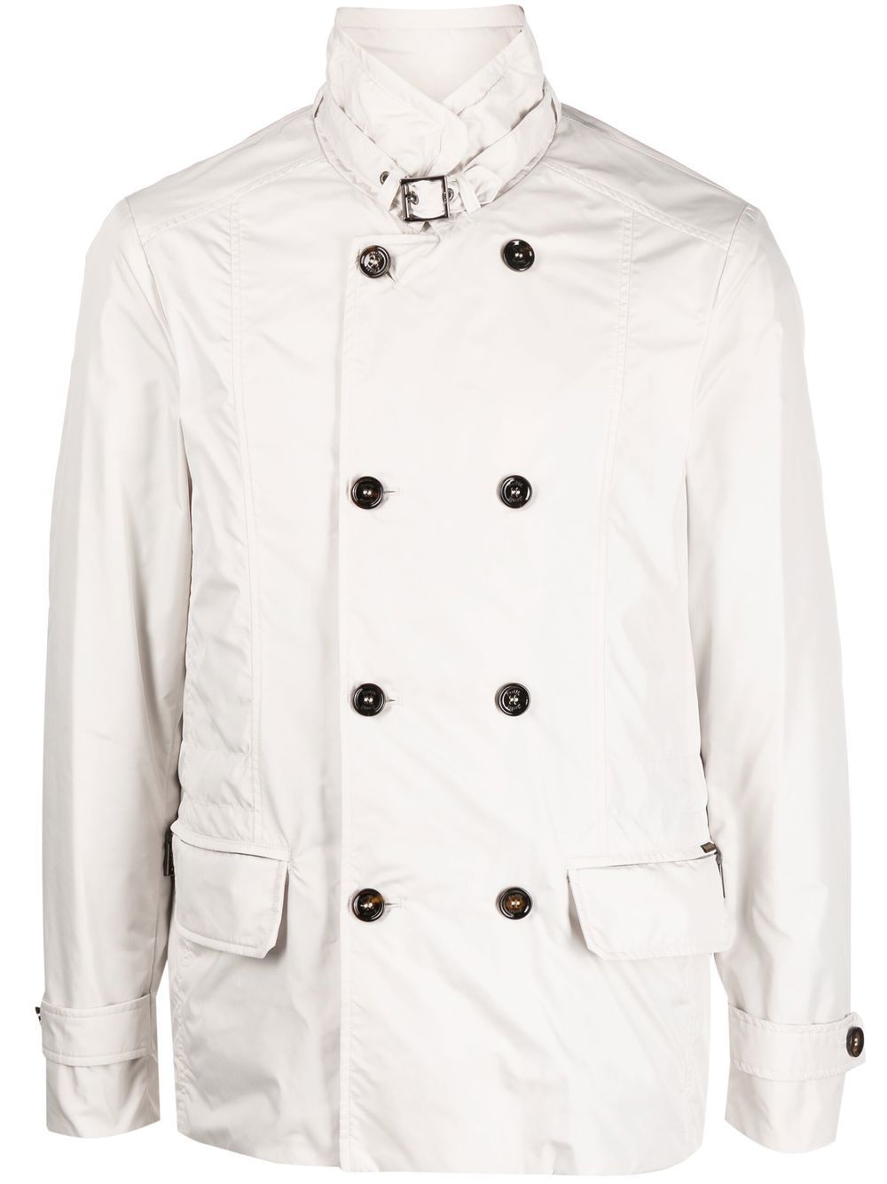 Moorer Mezzano-KM buttoned jacket - Neutrals von Moorer