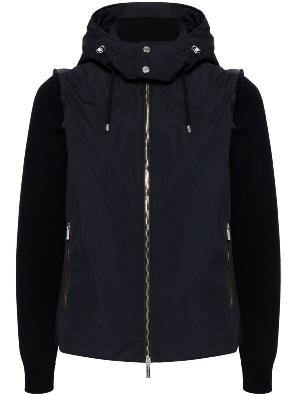 Moorer contrasting hooded jacket - Blue von Moorer