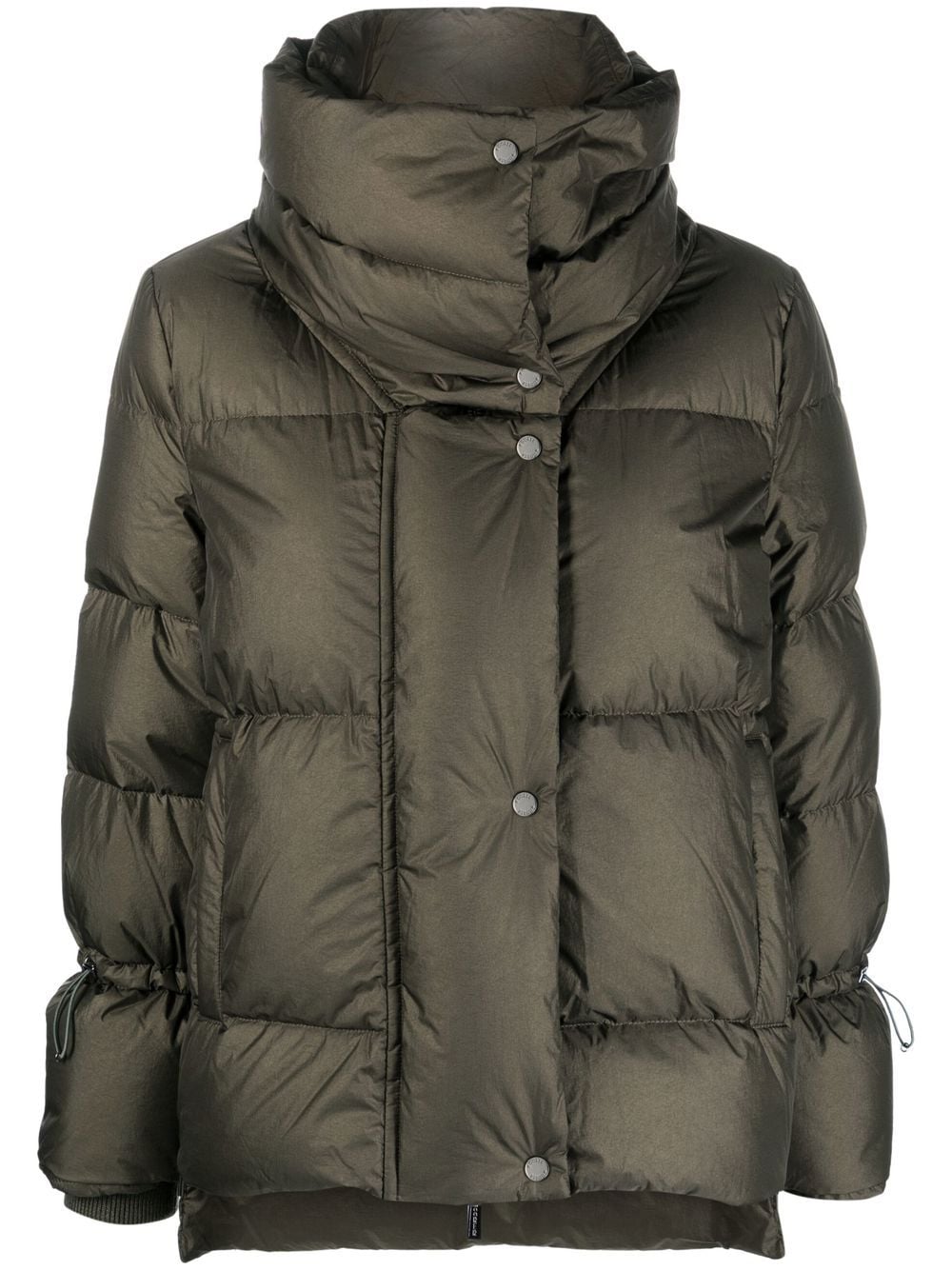 Moorer funnel-neck padded down jacket - Green von Moorer