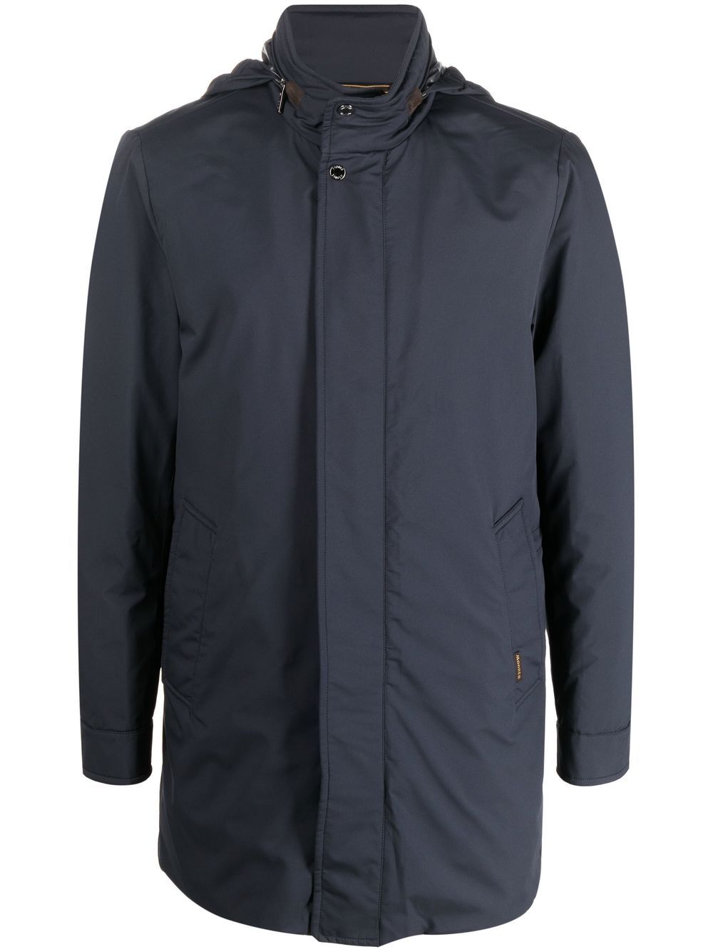 Moorer high-neck feather down jacket - Blue von Moorer