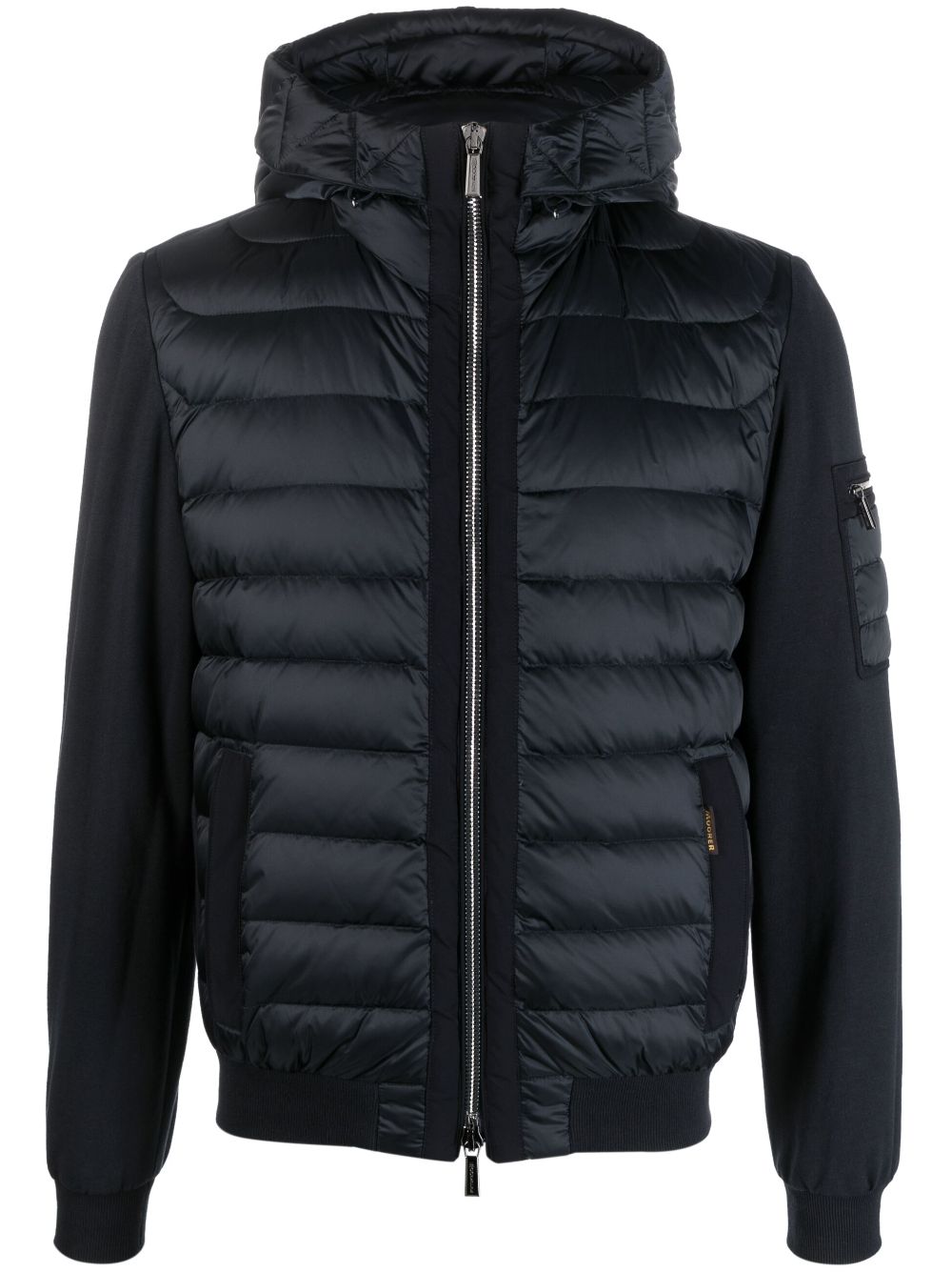 Moorer high-neck padded jacket - Blue von Moorer