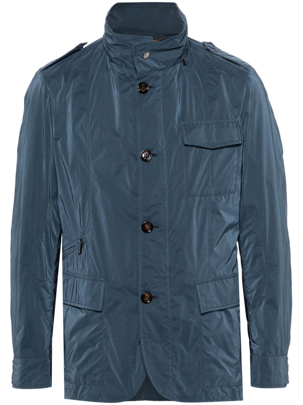 Moorer lightweight hooded jacket - Blue von Moorer