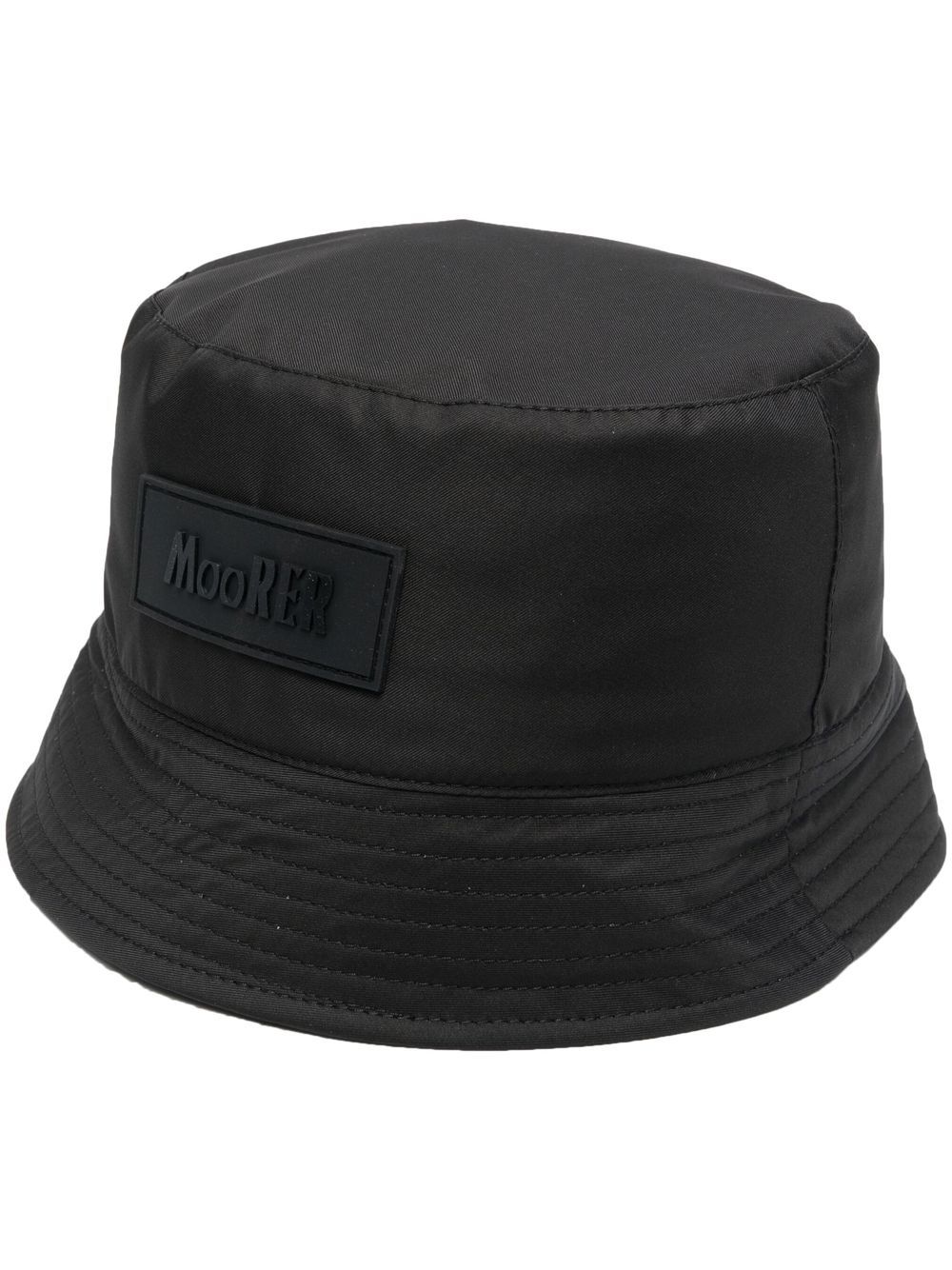 Moorer logo-patch bucket hat - Black von Moorer