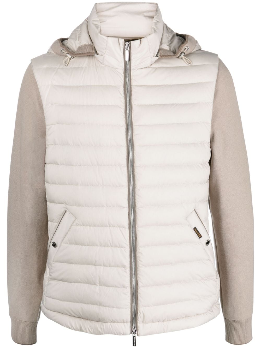 Moorer padded bomber jacket - Neutrals von Moorer