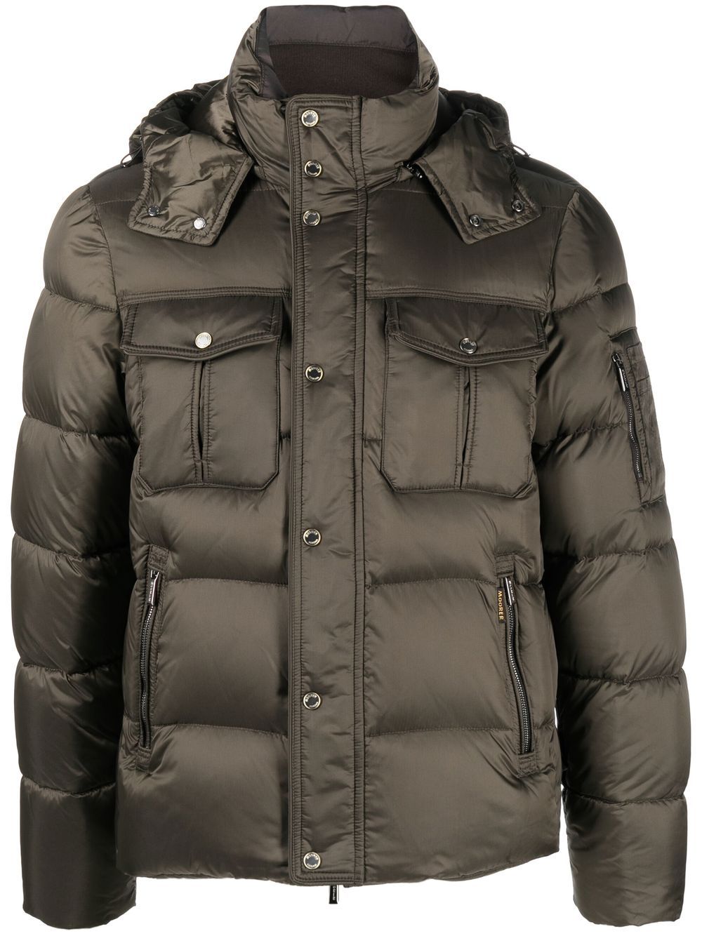 Moorer padded hooded jacket - Green von Moorer