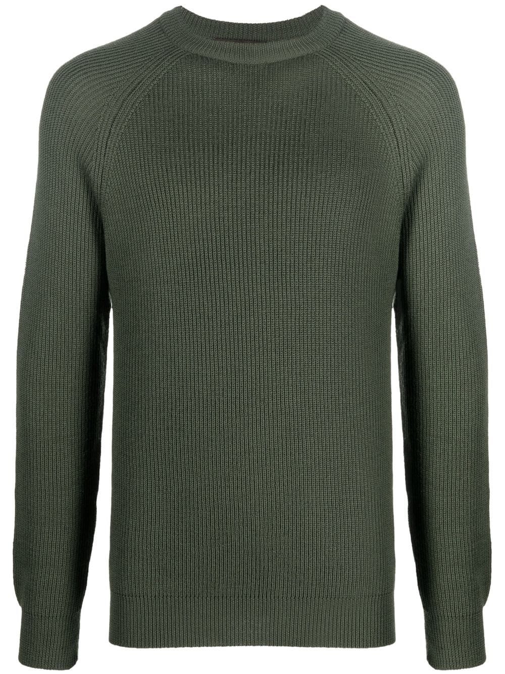 Moorer ribbed-knit wool jumper - Green von Moorer