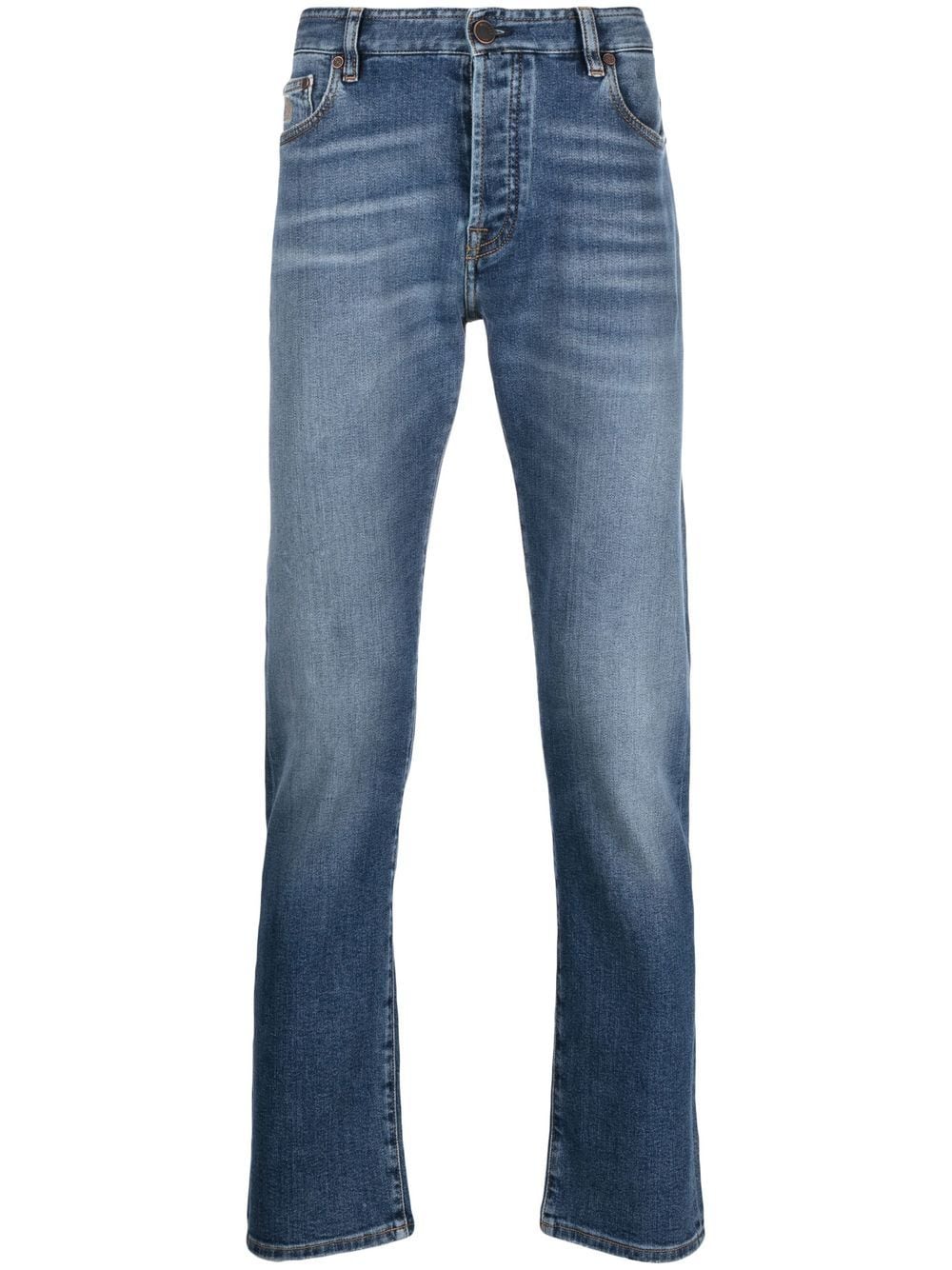 Moorer slim-cut denim jeans - Blue von Moorer