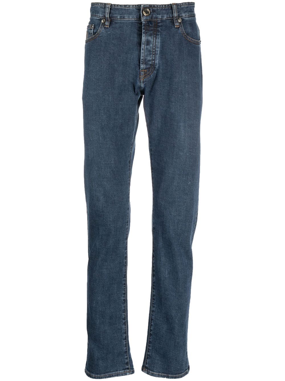 Moorer slim-fit denim jeans - Blue von Moorer