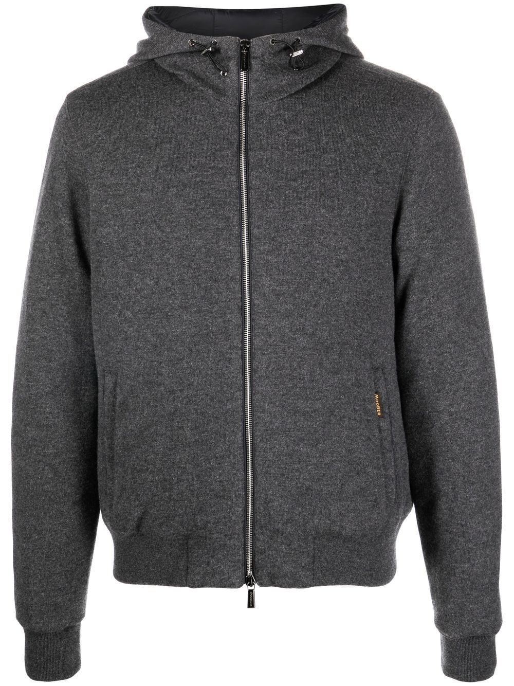 Moorer wool bomber jacket - Grey von Moorer