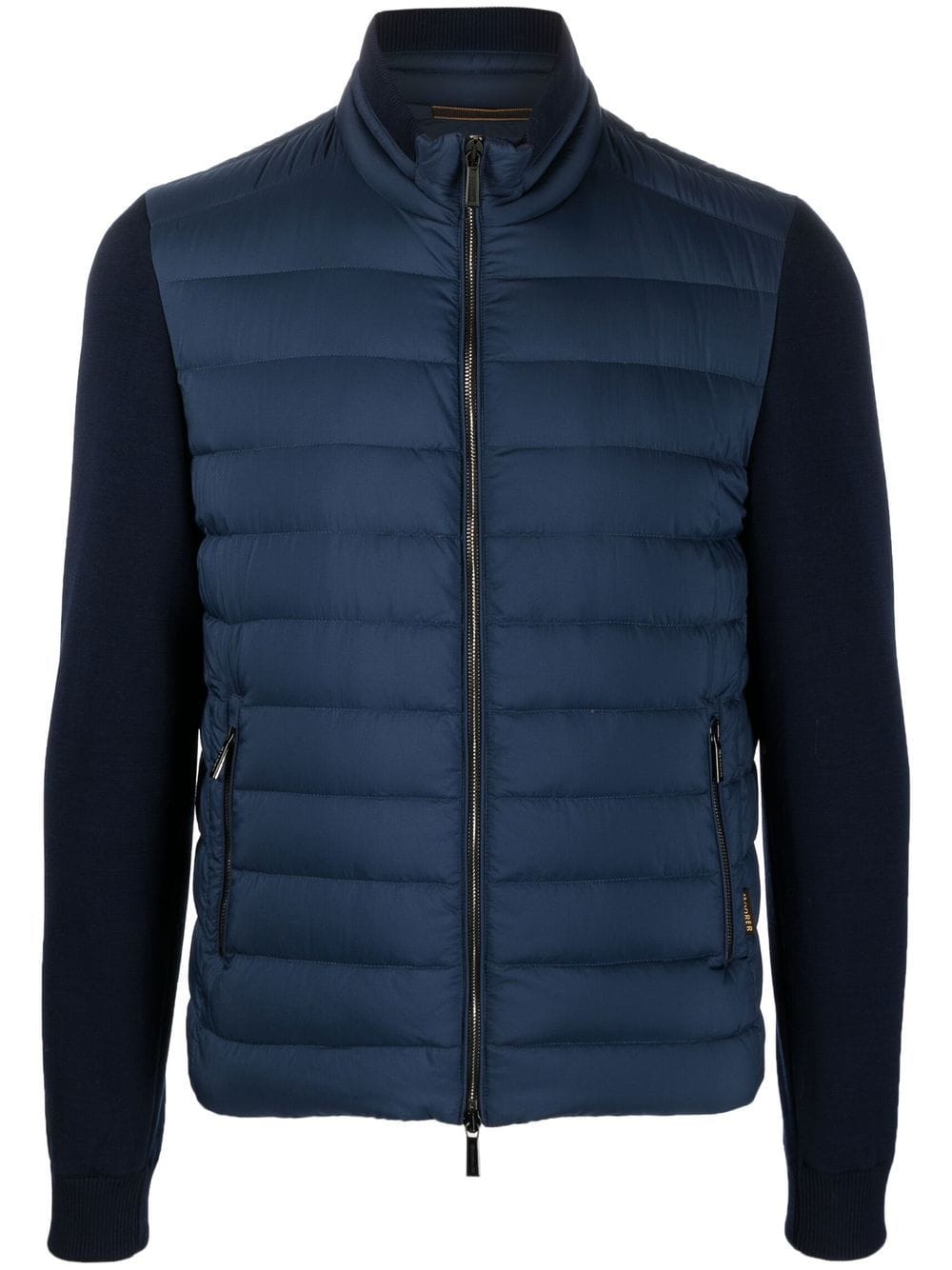 Moorer zip-up padded down jacket - Blue von Moorer