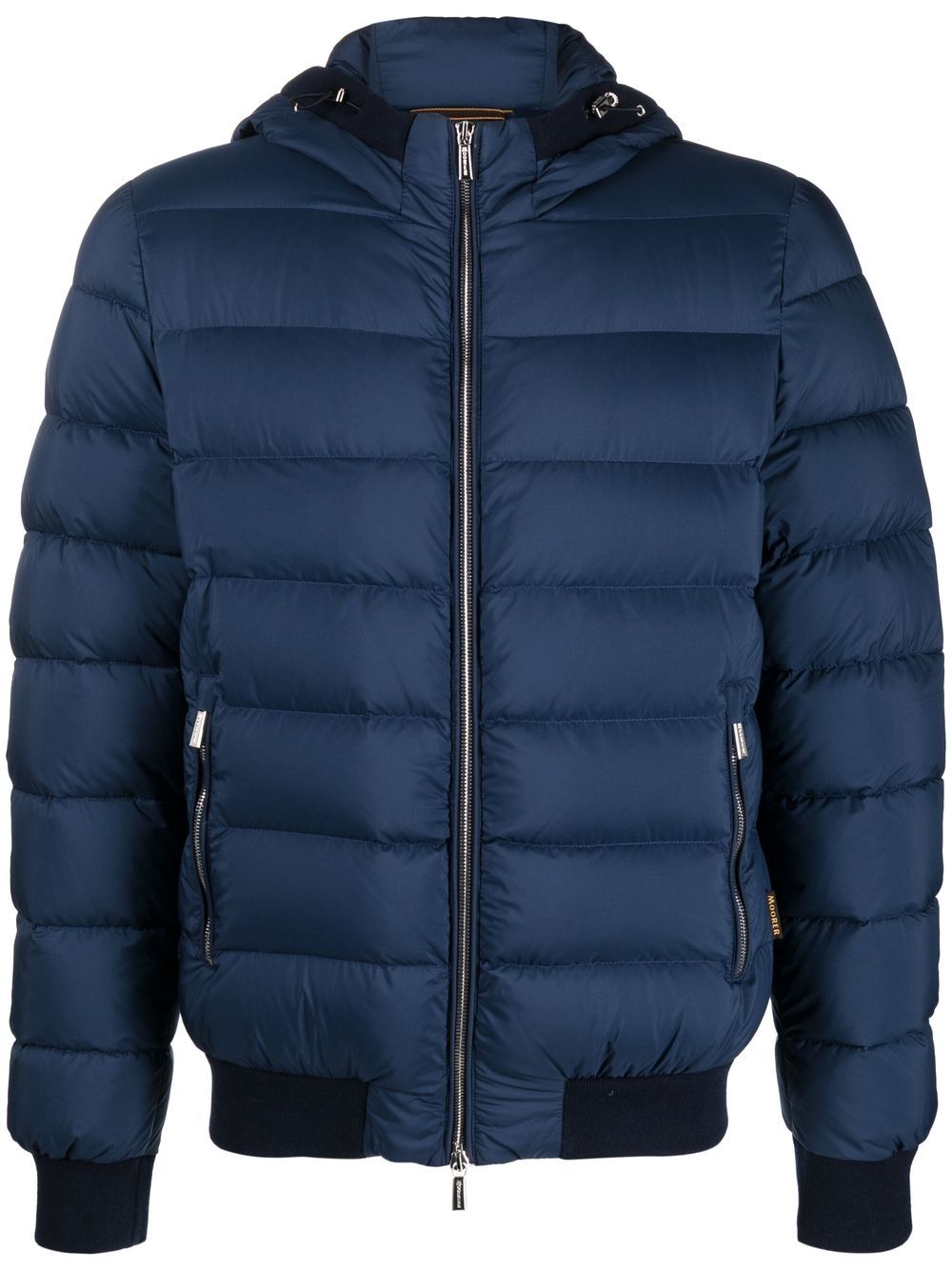 Moorer zipped-up padded jacket - Blue von Moorer