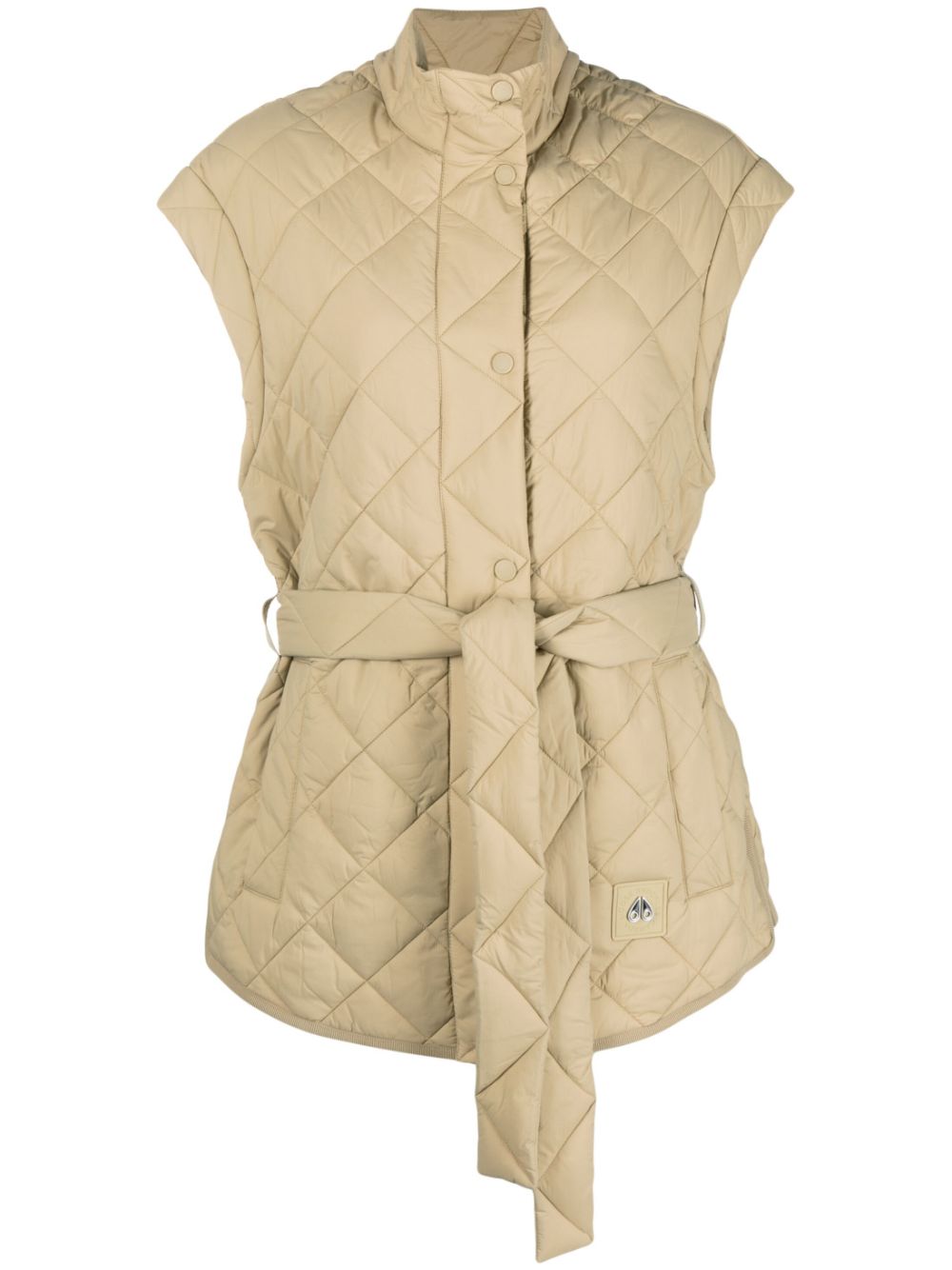 Moose Knuckles St Clair belted quilted gilet - Neutrals von Moose Knuckles